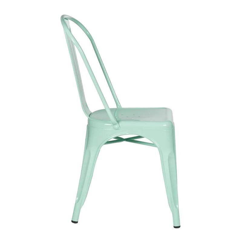 SKLUM Chaise LIX Vert Menthe Salle à Manger Cuisine Style Industriel Finition Gloss
