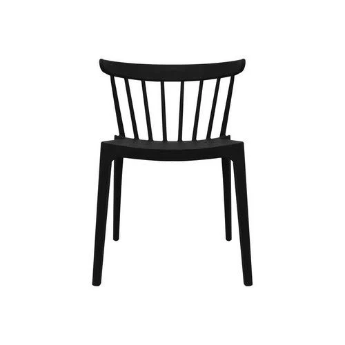 ZONS Lot de 2 Chaise Salle a Manger scandinave Noir Ampilable