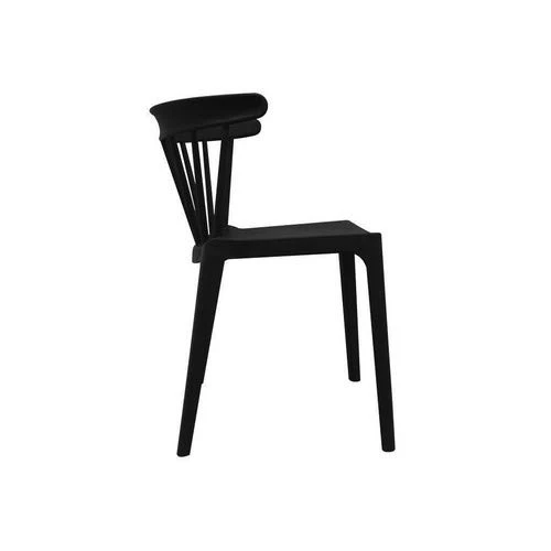 ZONS Lot de 2 Chaise Salle a Manger scandinave Noir Ampilable