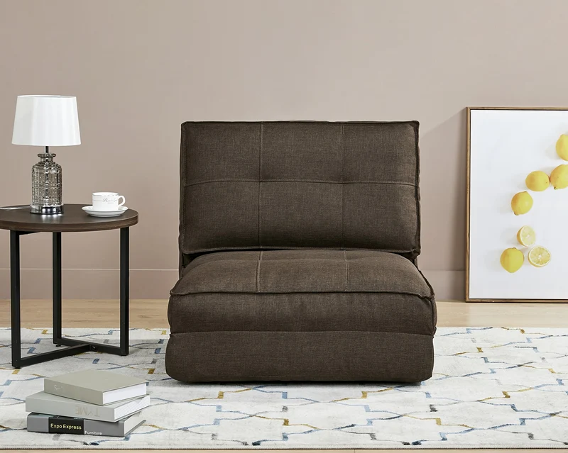 Artdeco Fauteuil Convertible chauffeuse Convertible Plusieurs Couleurs (Grand, Marron)