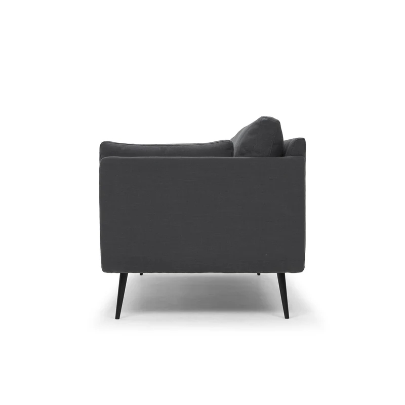 Scandinavian Design, Heaven canapé 3 places, tissu gris foncé, 202 x 83 x 92 cm