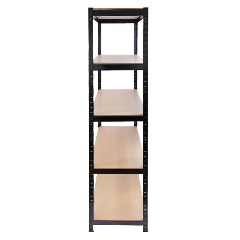 Lot de 2 étagères 5 niveaux en métal solide sans boulons pour rangement d'atelier
