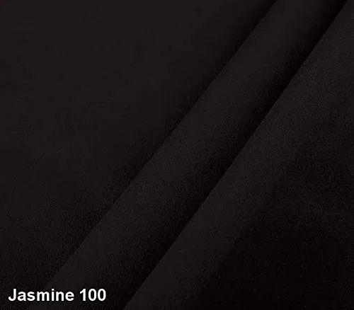 MEUBLO Canapé Convertible en Velours 3 Places Tissu Saphir (Noir)