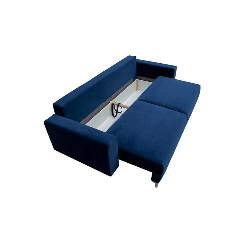 E-MEUBLES Canapé lit Convertible Salon Relax Noveau scandinave Design Revêtement de Canapé Melisa (Gris foncé)