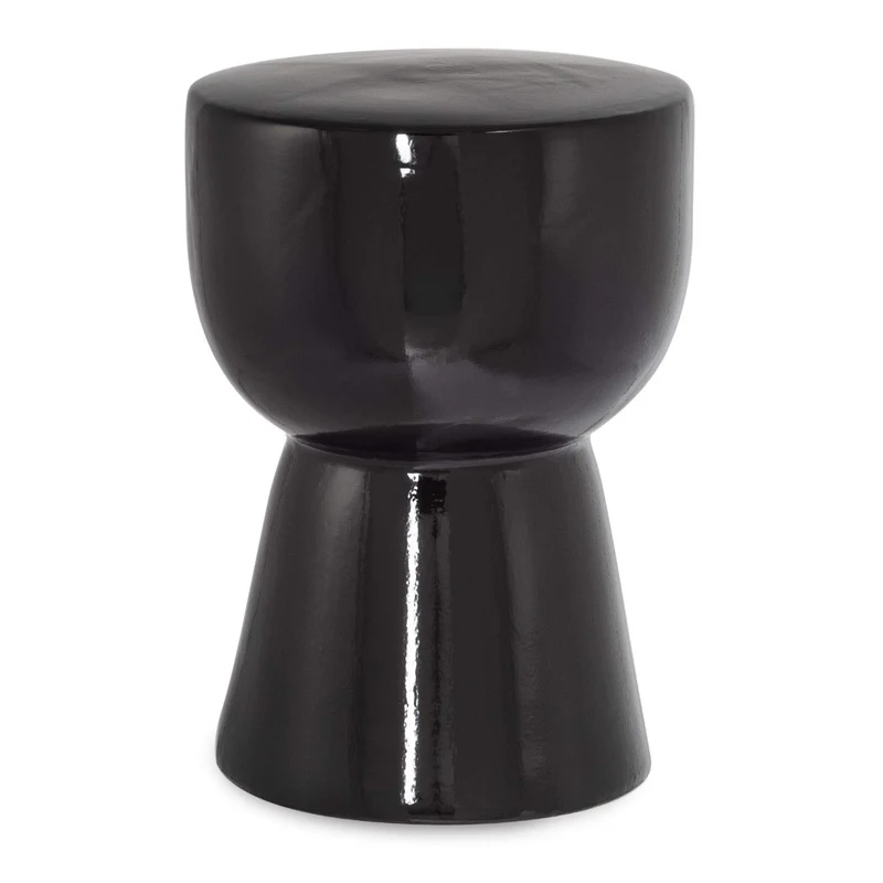 SKLUM Tabouret en Céramique Kaly Noir - (Plus de Couleurs)