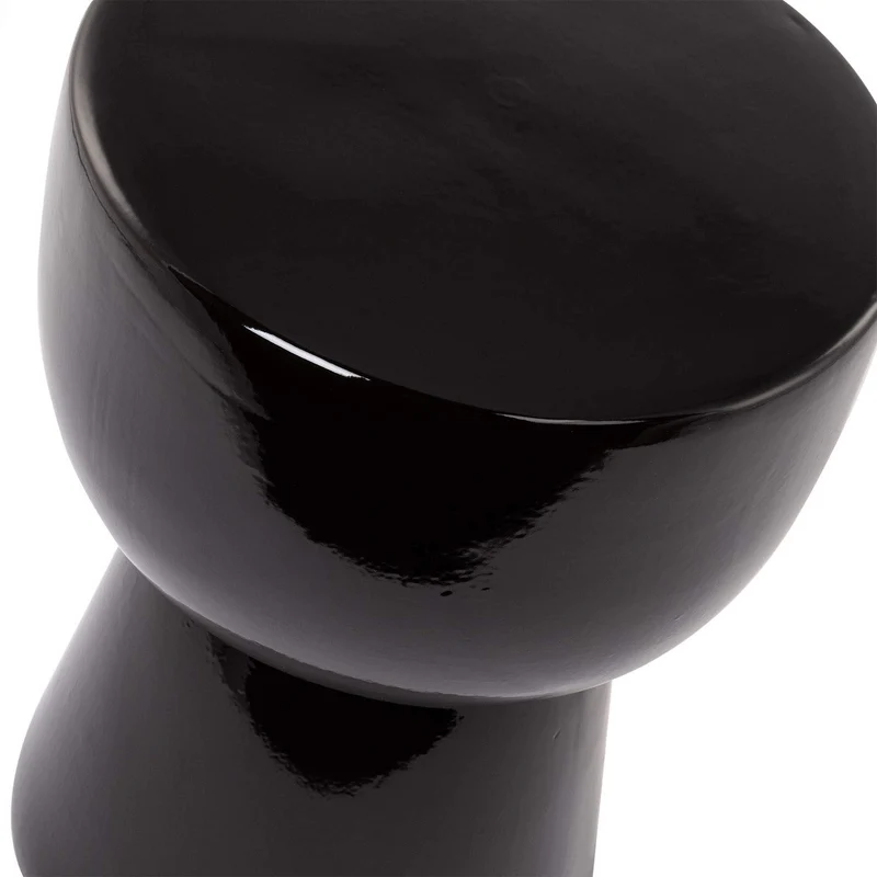 SKLUM Tabouret en Céramique Kaly Noir - (Plus de Couleurs)