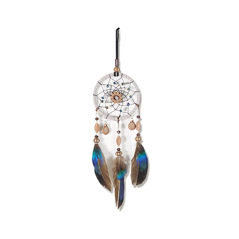 Dsaren Traditionnel Dream Catcher Vintage À la Main Voiture Attrape-rêves Plumes Ornement Suspendue Chambre et Maison