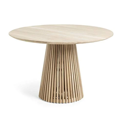 Générique Table à Manger Ronde 120 cm en Teck Massif Naturel Ariana - L 120 x l 120 x H 78