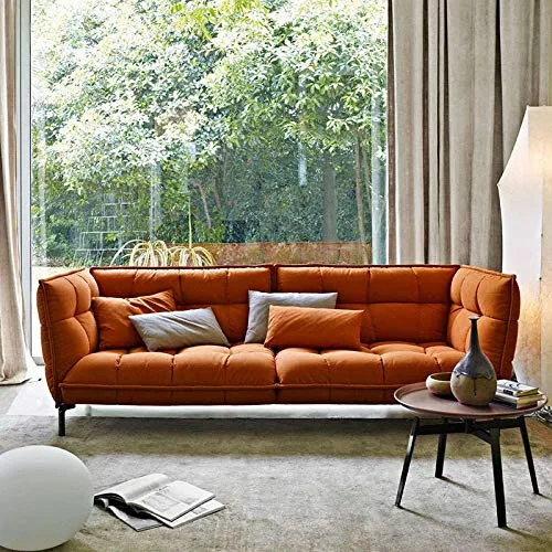 HONGSHENG Simple Tissu De Style Moderne Canapé Villa Club De Loisirs Petit Appartement Double Salon/Trois Personnes Canapé en Bois Massif,Double