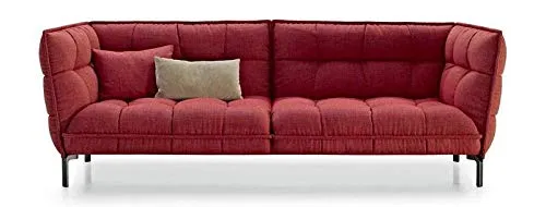 HONGSHENG Simple Tissu De Style Moderne Canapé Villa Club De Loisirs Petit Appartement Double Salon/Trois Personnes Canapé en Bois Massif,Double