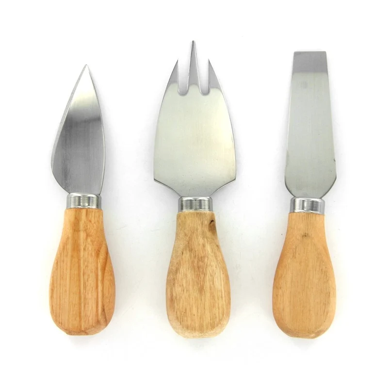 BISTROT KA1634 Planche A Fromage Bois ET Verre ET X3 USTENSILE Coloris ALEATOIRE, Marron, 25,4 x 25,4 x 2,6 cm