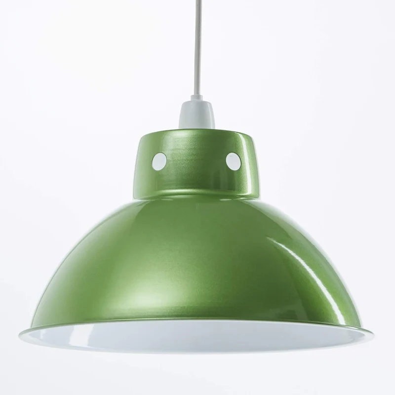 Luminaire Plafonnier en Métal de Style Rétro Moderne, Suspension Industrielle Vintage, Luminaire Industriel Parfait pour Café, Bistro, Restaurant 300mm Diamètre