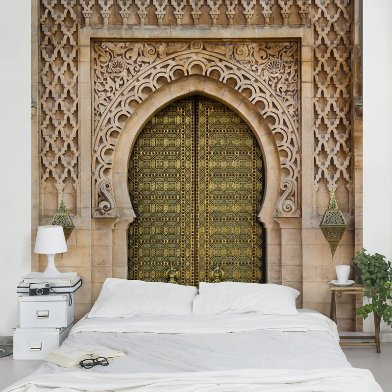 Papier peint intissé - Oriental Gate - Mural Carré, HxL: 192cm x 192cm