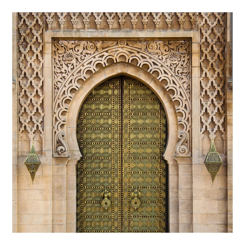 Papier peint intissé - Oriental Gate - Mural Carré, HxL: 192cm x 192cm