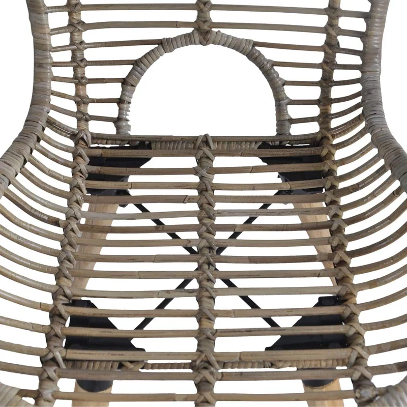 YiYueTrade 2 pcs Chaises de Salle à Manger Rotin Naturel Marron