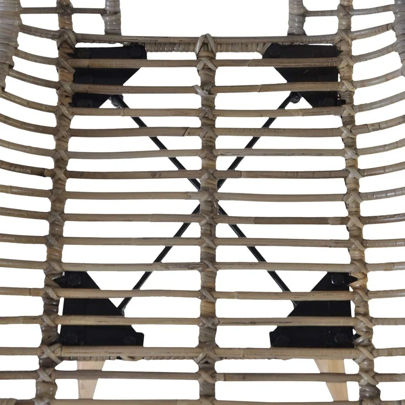YiYueTrade 2 pcs Chaises de Salle à Manger Rotin Naturel Marron