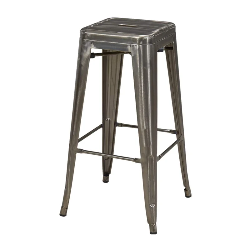 Duhome Tabouret de Bar en métal/Fer métallique empilable Design Industriel sélection de Couleur 665D