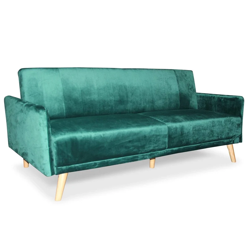Menzzo Jobar Canapés, Velours, Vert, 197