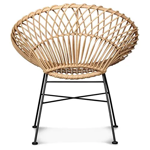 Déco en Ligne - Fauteuil Simili rotin Anna