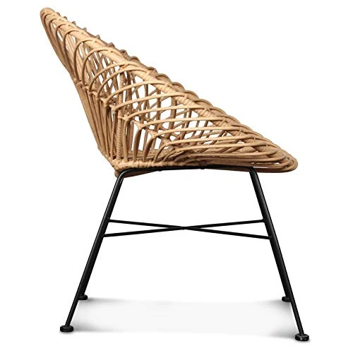 Déco en Ligne - Fauteuil Simili rotin Anna