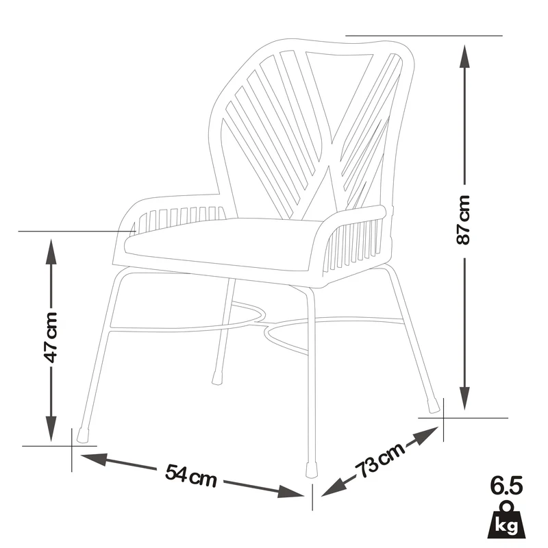 Fauteuil Colibri en rotin