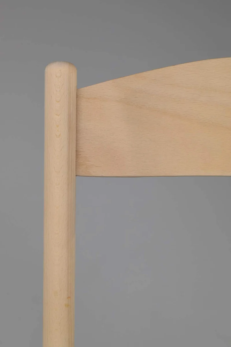 Tommychairs chaises de Design - Set de 2 chaises Pisa 38 pour la Cuisine, Bar et la Salle à Manger, avec Solide Structure en Bois de hêtre Poli, Non traité, 100% Naturel et Assise en Paille