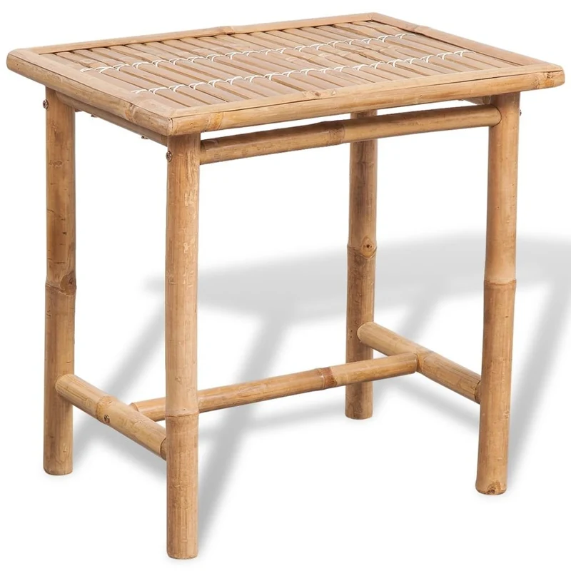 vidaXL Jeu de mobilier de jardin 5 pièces en bambou Ensemble Salon de jardin terrasse