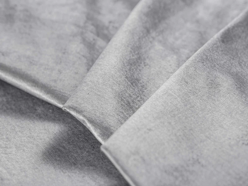 Windsor Canapé d'angle Droit Velours Convertible avec Coffre De Rangement, Deneb, 5 Places, Gris Clair, 315x212x87
