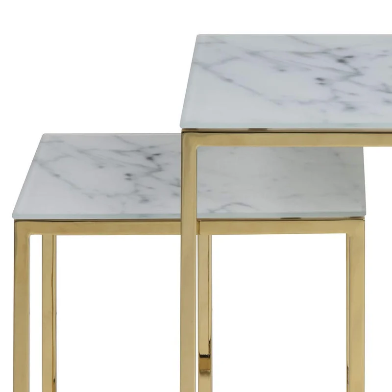 Marque Amazon - Movian Rom - Table basse, 53 x 54 x 11 cm (longueur x largeur x hauteur), Blanc