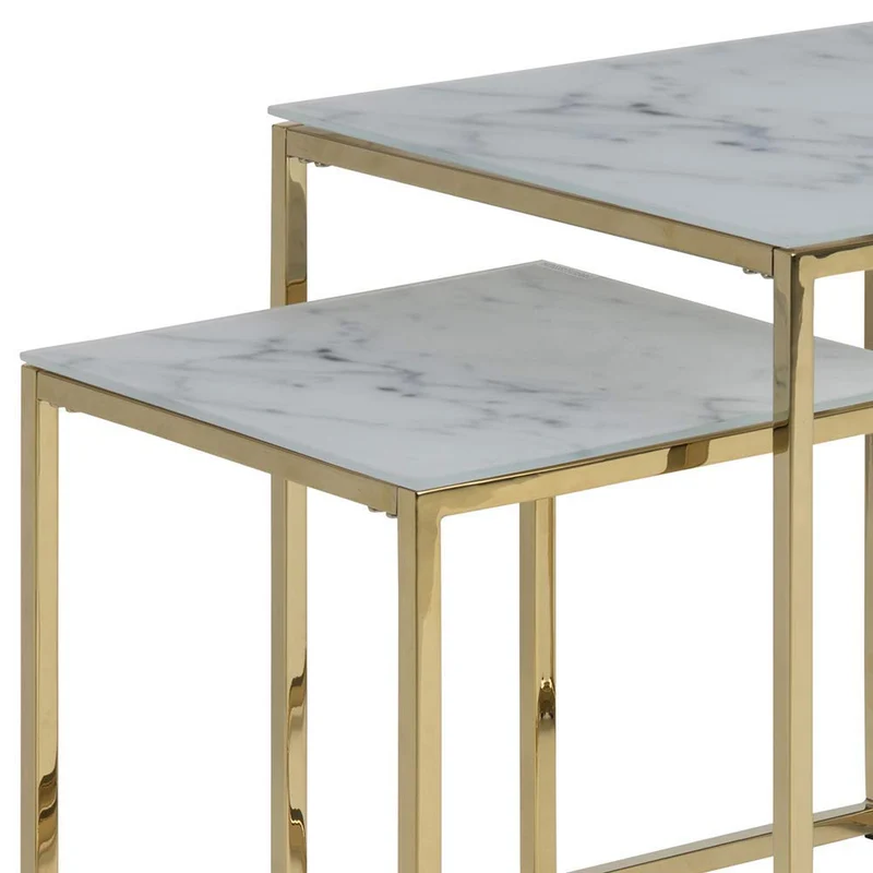 Marque Amazon - Movian Rom - Table basse, 53 x 54 x 11 cm (longueur x largeur x hauteur), Blanc