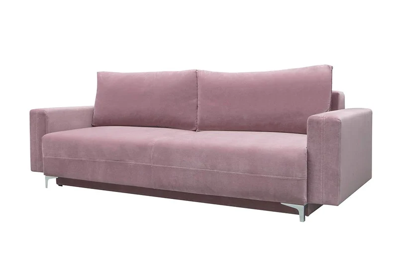 E-MEUBLES Canapé lit Convertible Salon Relax Noveau scandinave Design Revêtement de Canapé Melisa (Rose)