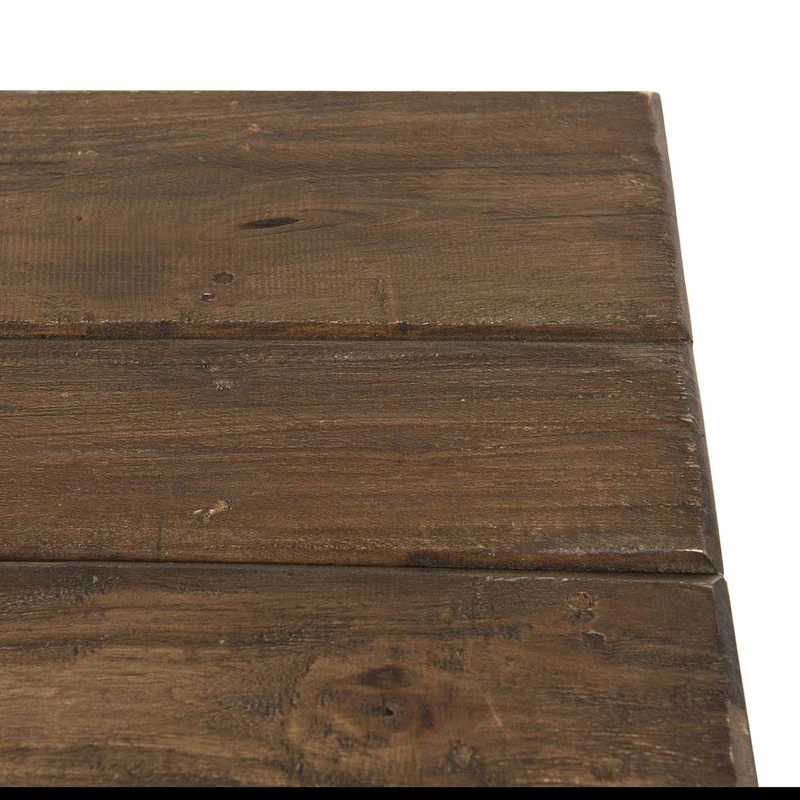 MACABANE Table Pliante 120x52cm Mahogagny - Esprit Brocante, 82x16x122