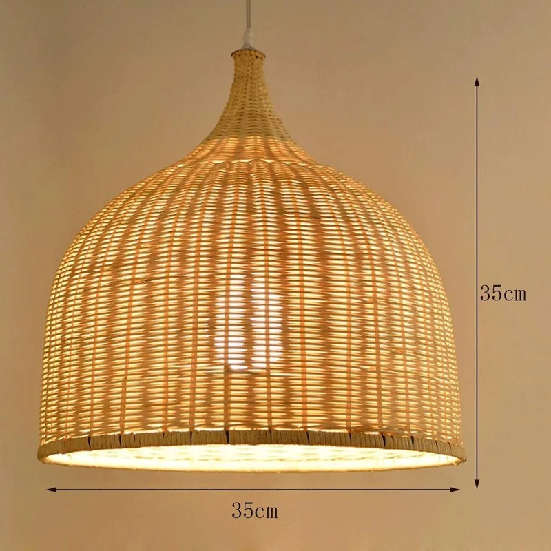 SMEJS Luminaire Suspendu Suspendu avec Lustre Suspendu et plafonniers côtiers Modernes avec Abat-Jour intégré (Size : 35)