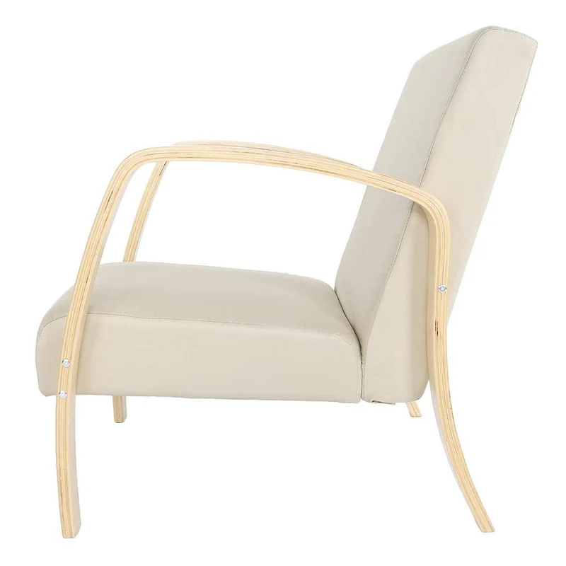 Estink Fauteuil en Bois, Fauteuil inclinable, Fauteuil en Bouleau Bois, Fauteuil de Jardin en Bois, pour extérieur, Jardin, Porche, Restaurant, Bar, hôtel, aménagement paysager, 60 x 67 x 78 cm