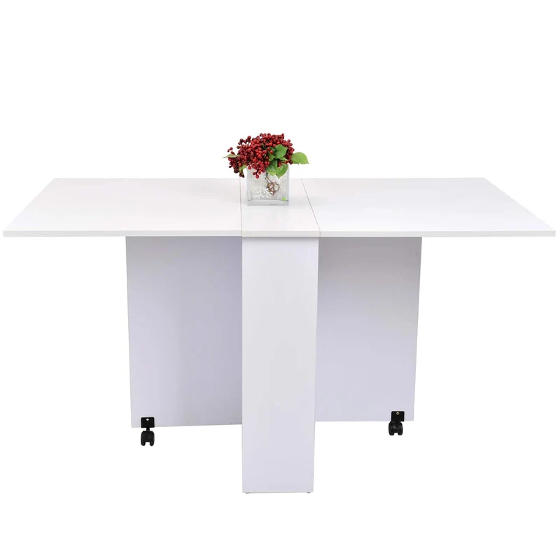 Table de cuisine salle a manger pliable amovible tres pratique en panneaux de particules