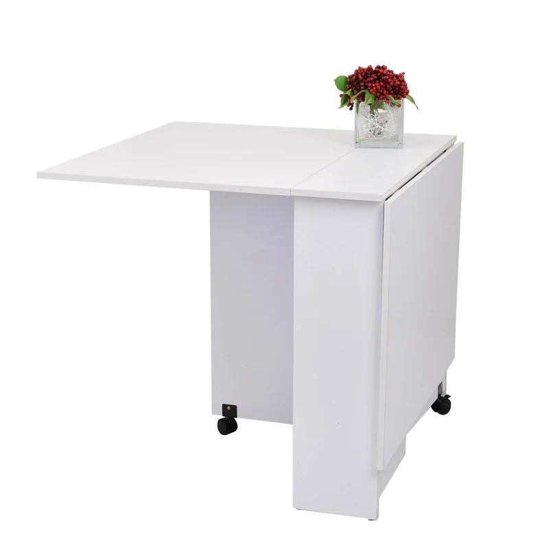 Table de cuisine salle a manger pliable amovible tres pratique en panneaux de particules