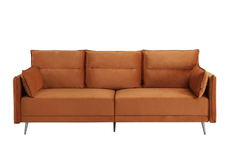 BHDesign Paul - Fauteuil Moderne Confortable - Velours - Coloris Camel