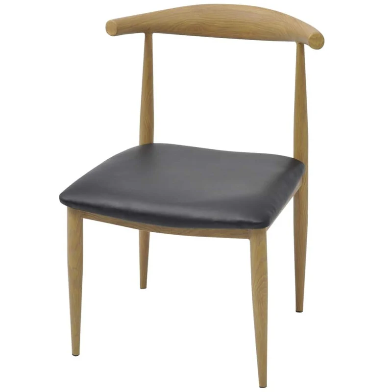binzhoueushopping chaises pour Salon, DE Salle à Manger Noires, Cuir Artificiel,2 unités 50 x 52 x 78 cm