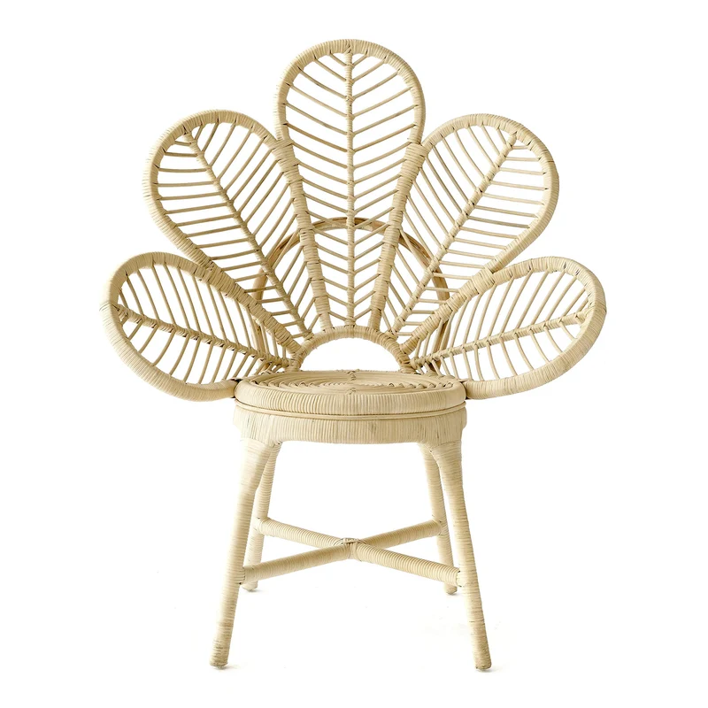 Kenay Home Flower Chaise de Salon, rotin, 70 x 50 x 92 cm