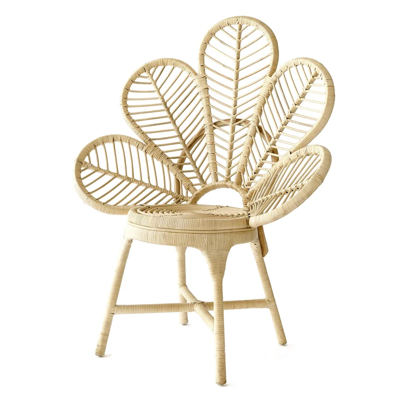 Kenay Home Flower Chaise de Salon, rotin, 70 x 50 x 92 cm
