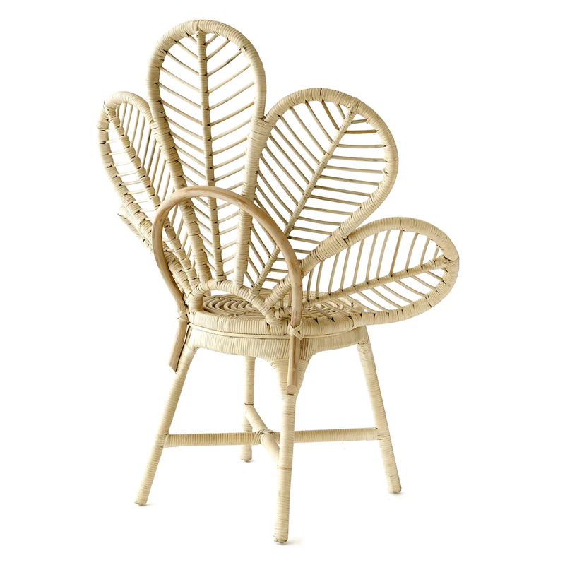 Kenay Home Flower Chaise de Salon, rotin, 70 x 50 x 92 cm