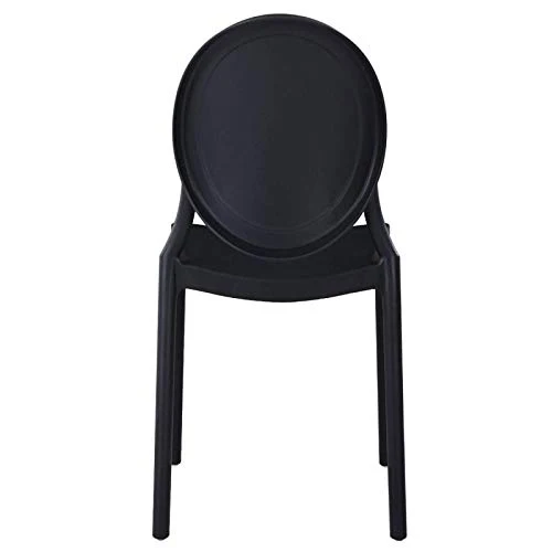 Paris Prix - Lot De 4 Chaises Médaillon ovaly 85cm Noir