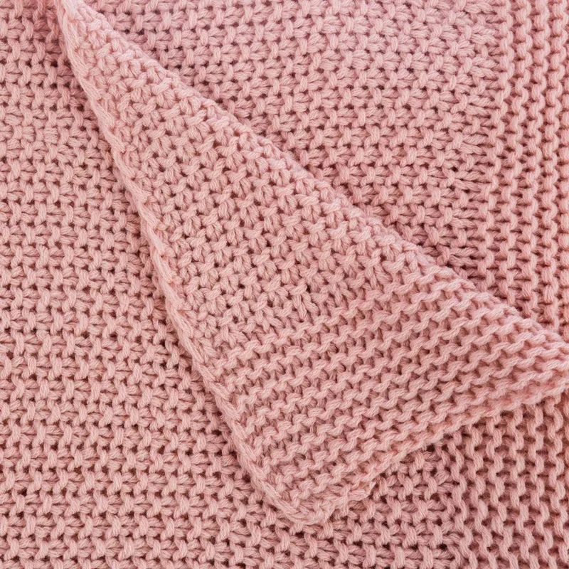 Atmosphera - Plaid Tricot Rose 125X150