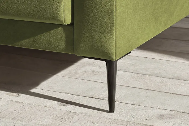 Bobochic BERGEN Canapé de 3 places convertible Vert 222 x 92 x 90 cm