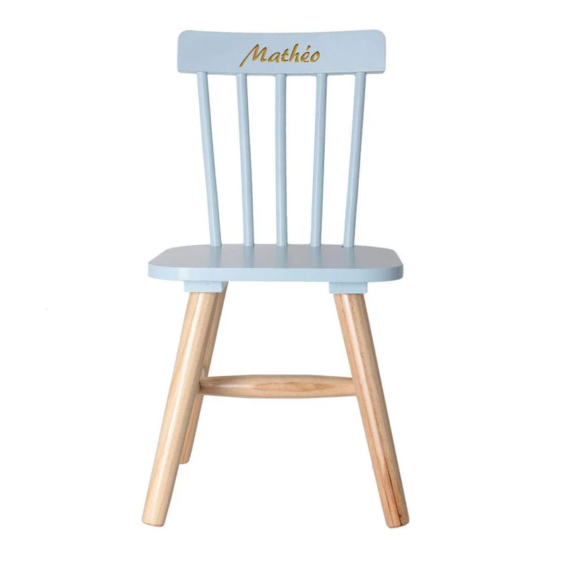 Amikado Chaise Enfant Bleue personnalisée