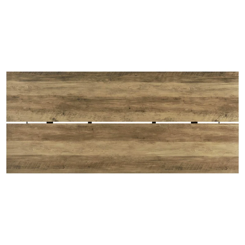 [en.CASA] Table à Manger Table de Salle à Manger Table de Cuisine Table de Bureau pour 6 Personnes Acier revêtu par Poudre MDF furniert 178cm x 78cm x 77cm Effet Bois