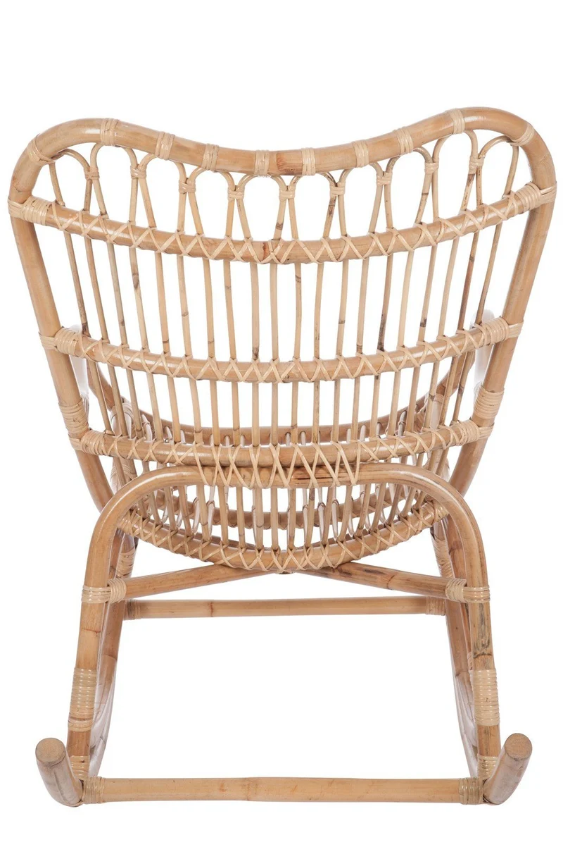 Jolipa Fauteuil à Bascule, Rotin, Naturel, 110x66x93 cm