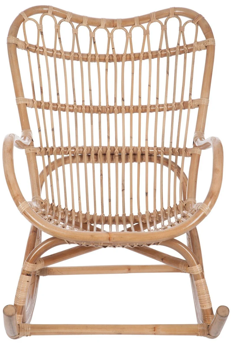 Jolipa Fauteuil à Bascule, Rotin, Naturel, 110x66x93 cm