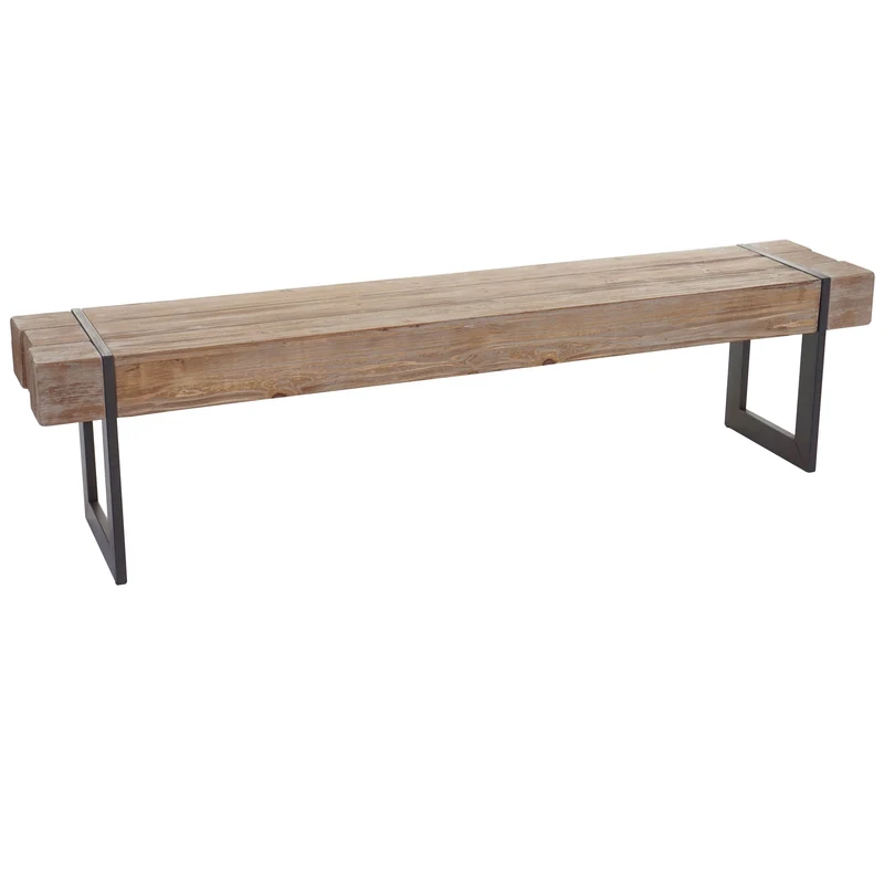 Mendler Banc Salle à Manger HWC-A15, Sapin Massif Rustique ~ 160cm