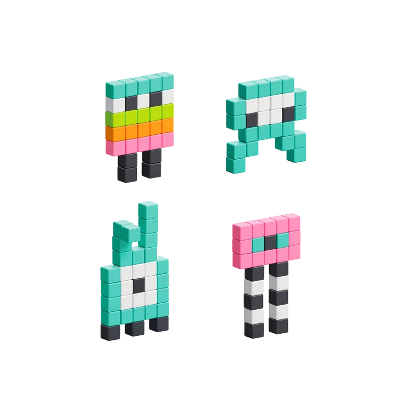 Magnetbaukasten Mini Monsters